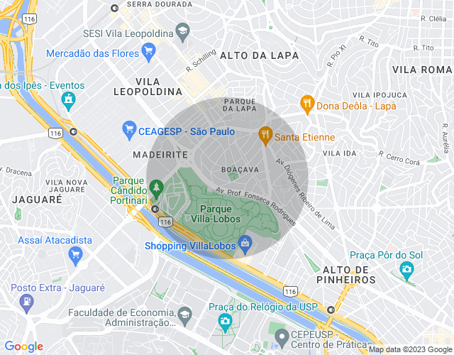 Imóvel no mapa