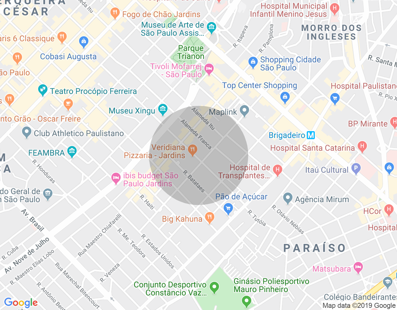 Imóvel no mapa