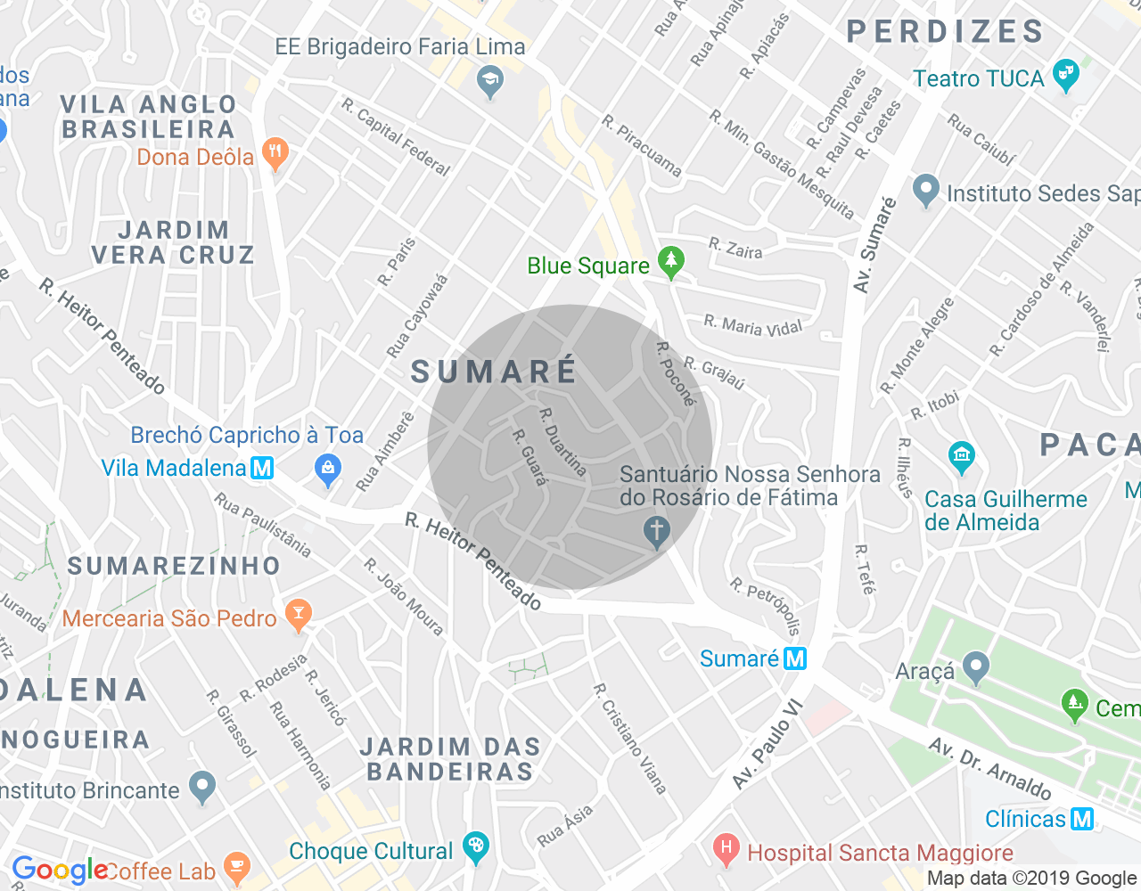 Imóvel no mapa