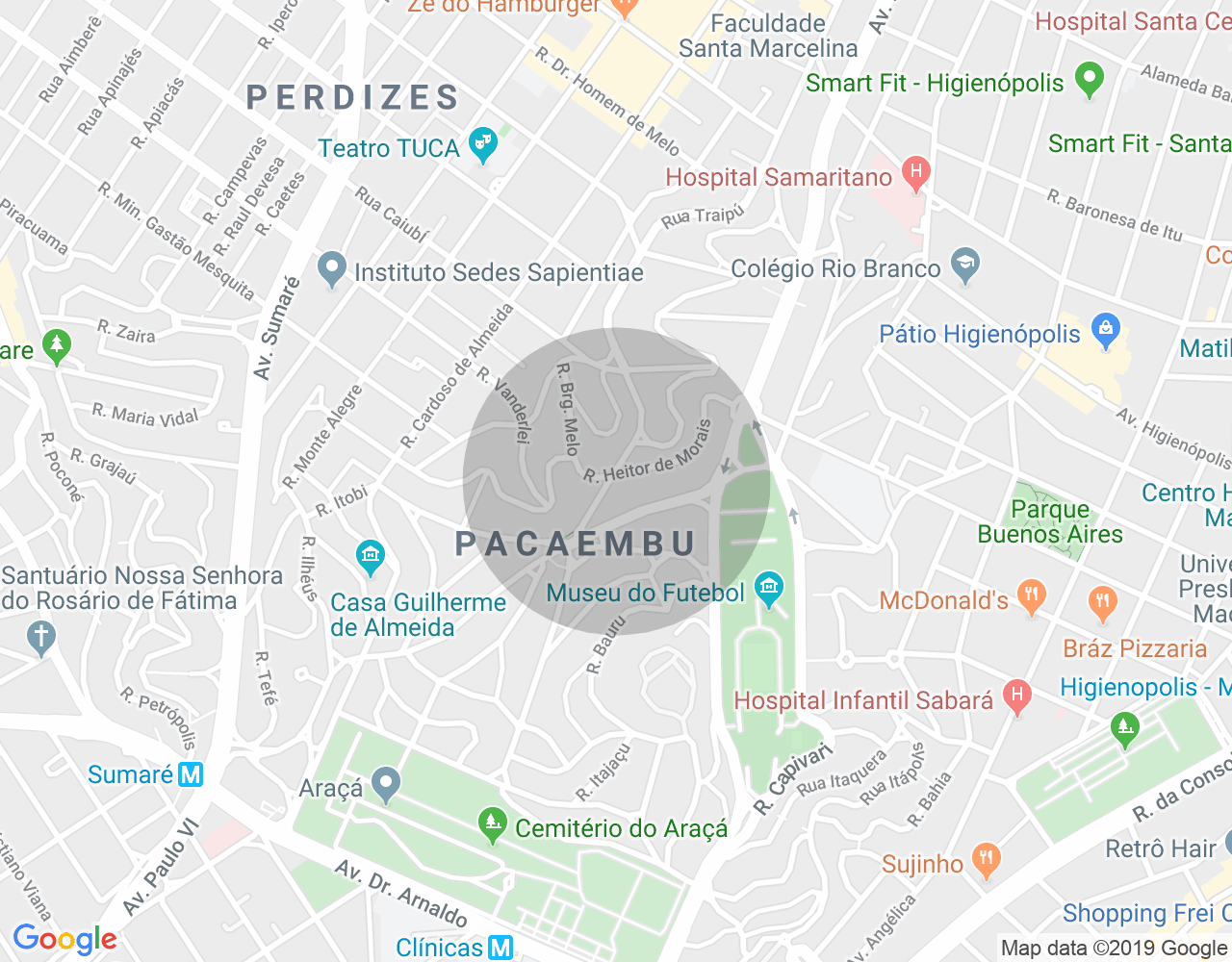 Imóvel no mapa