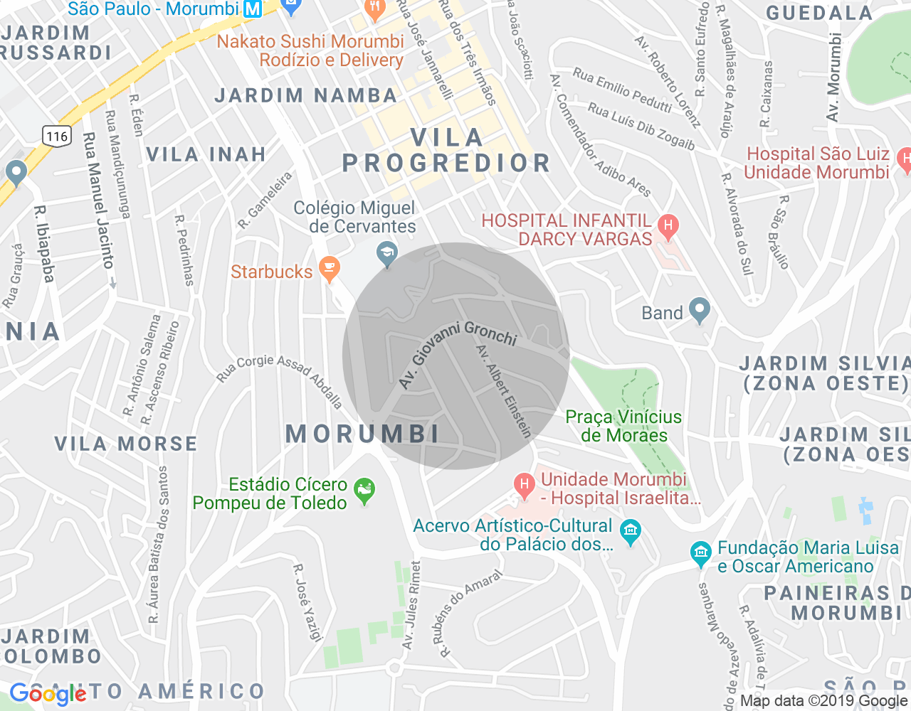 Imóvel no mapa