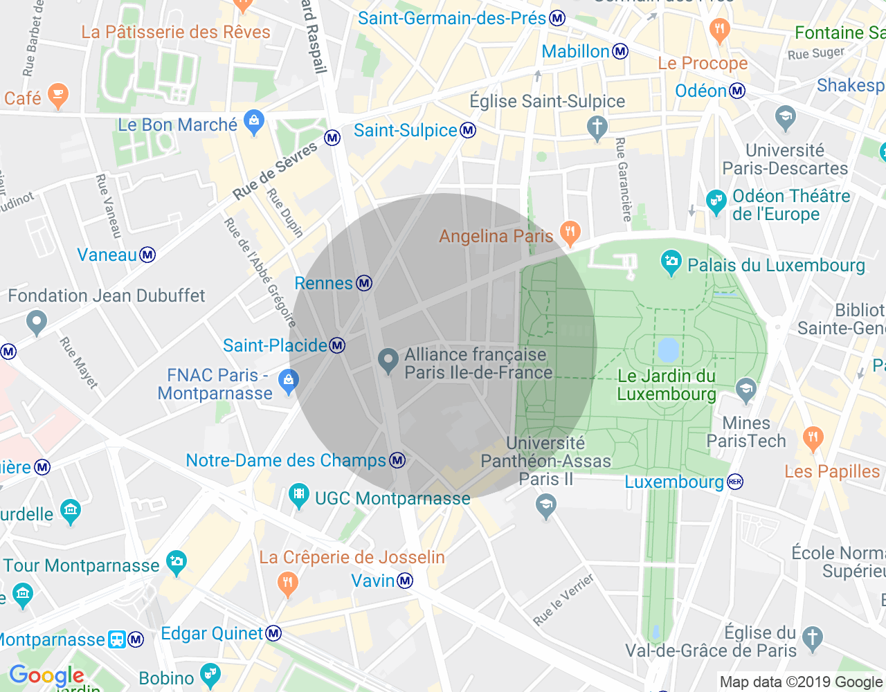 Imóvel no mapa