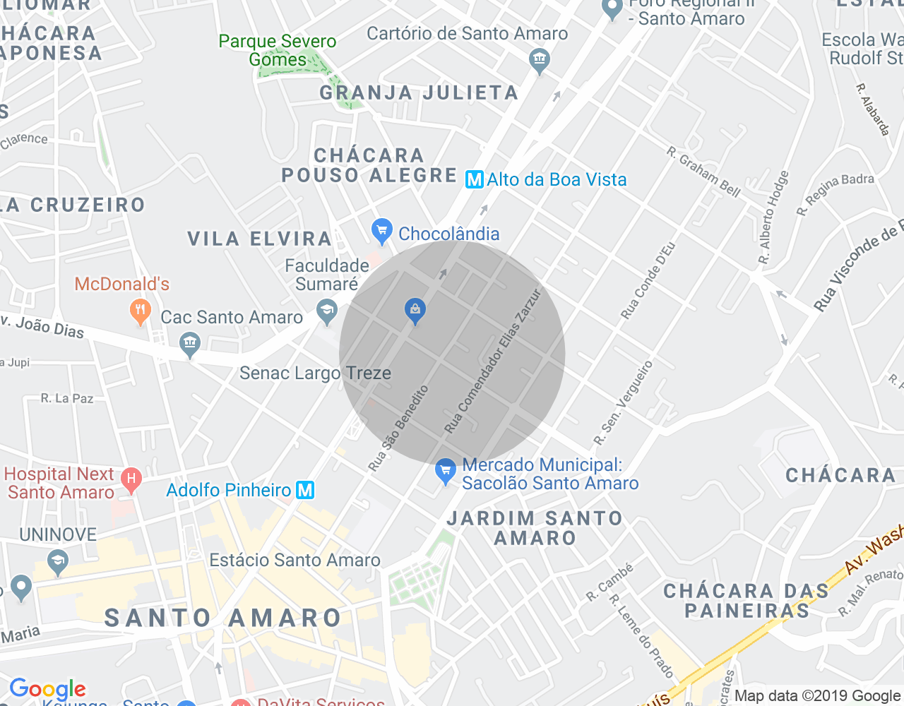 Imóvel no mapa