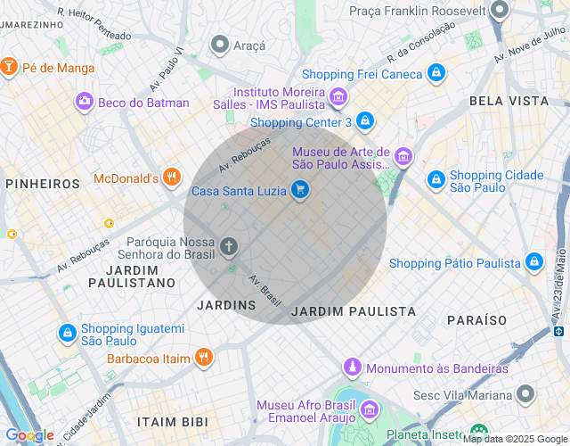 Imóvel no mapa