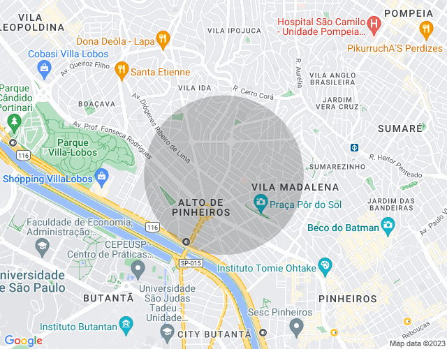 Imóvel no mapa