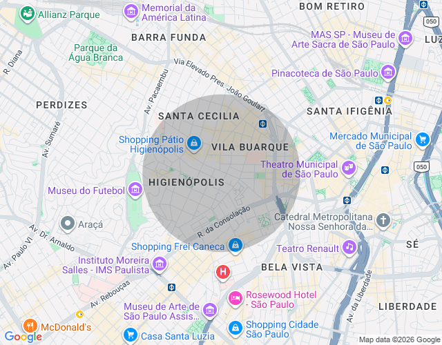 Imóvel no mapa
