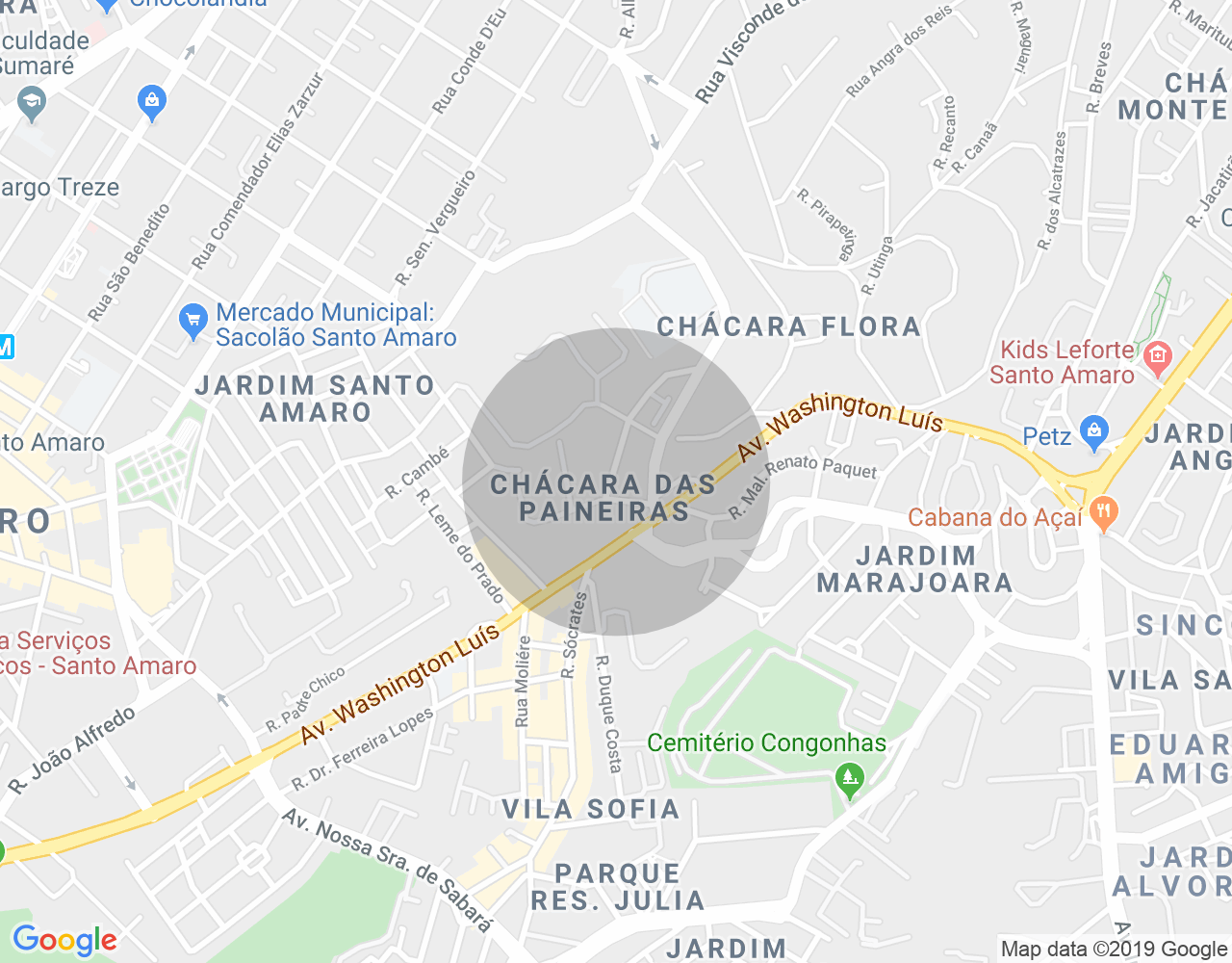 Imóvel no mapa