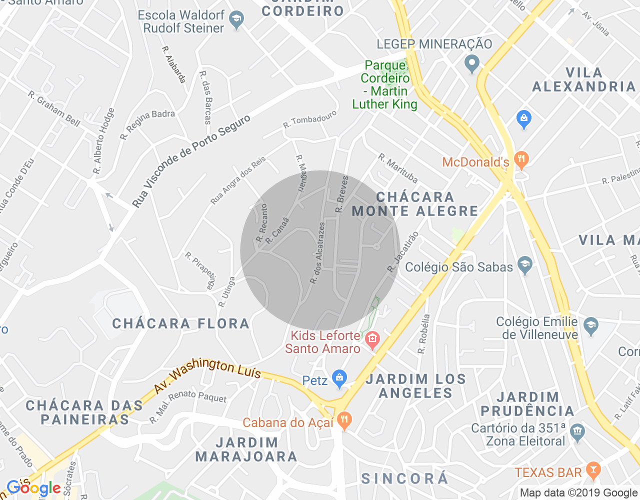 Imóvel no mapa