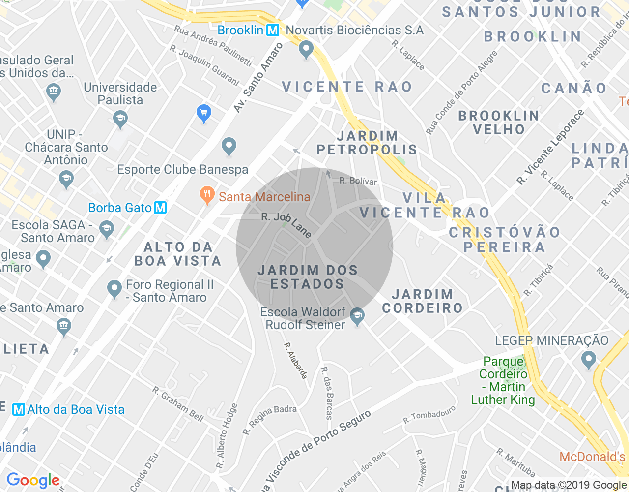 Imóvel no mapa