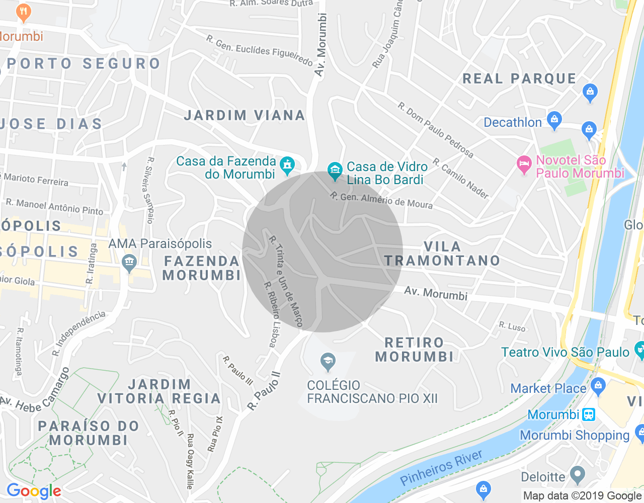 Imóvel no mapa