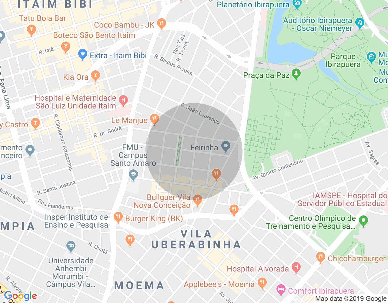 Imóvel no mapa