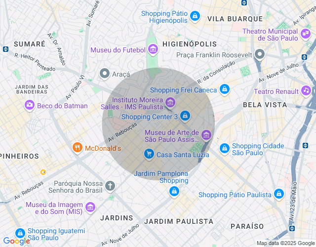 Imóvel no mapa