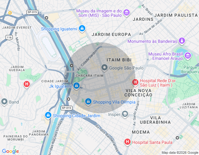 Imóvel no mapa