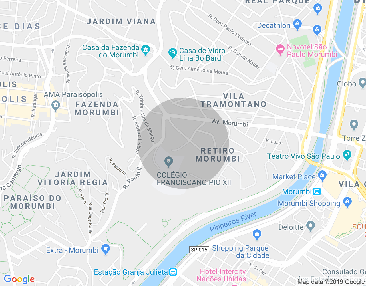 Imóvel no mapa