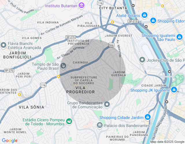 Imóvel no mapa