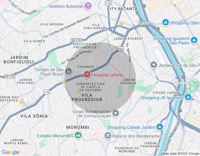 Imóvel no mapa