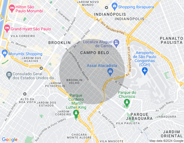 Imóvel no mapa