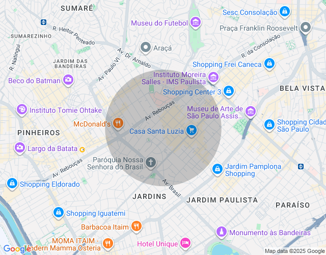 Imóvel no mapa