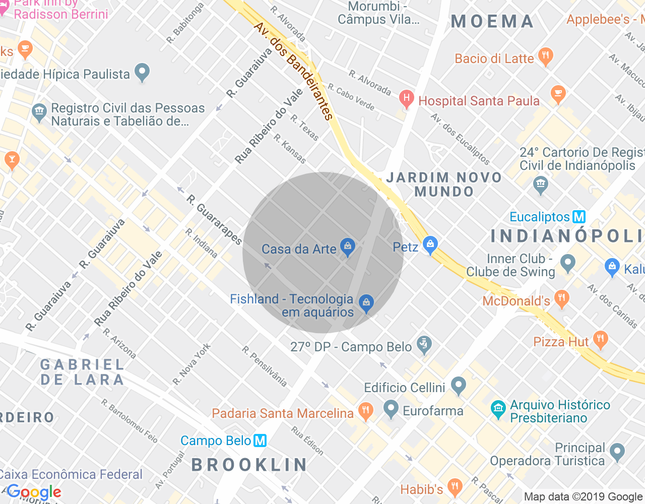 Imóvel no mapa