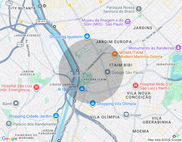 Imóvel no mapa