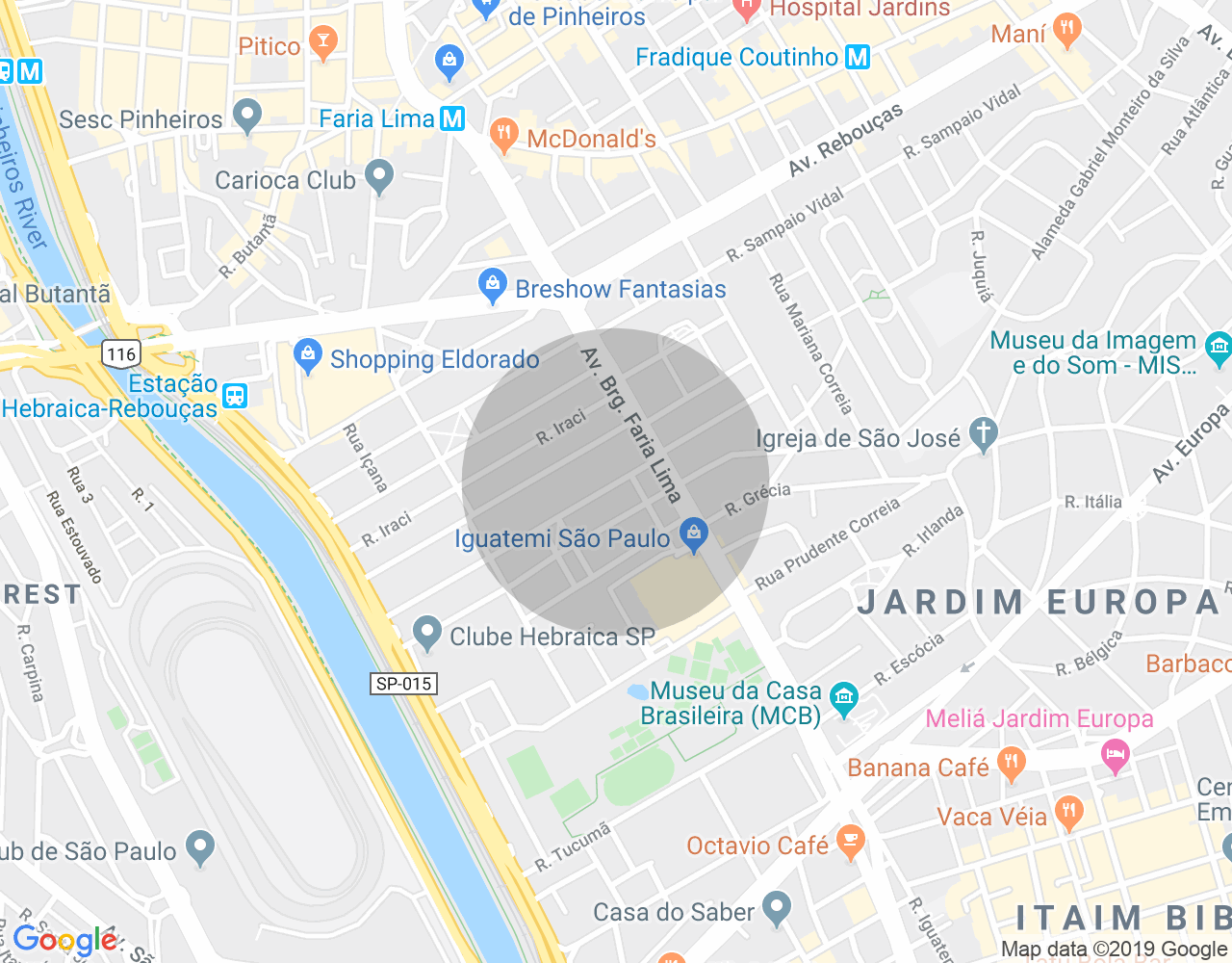 Imóvel no mapa