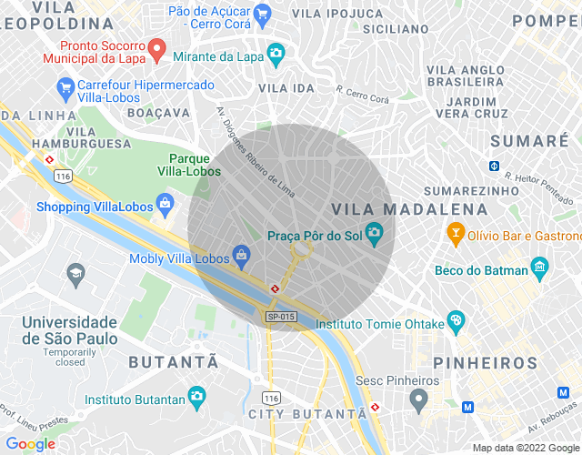 Imóvel no mapa
