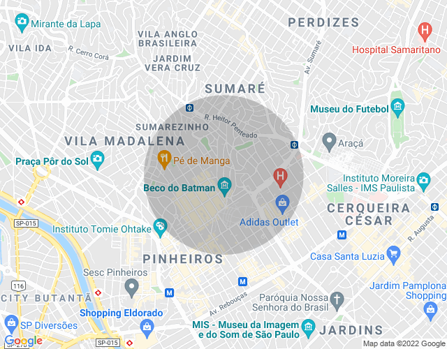 Imóvel no mapa