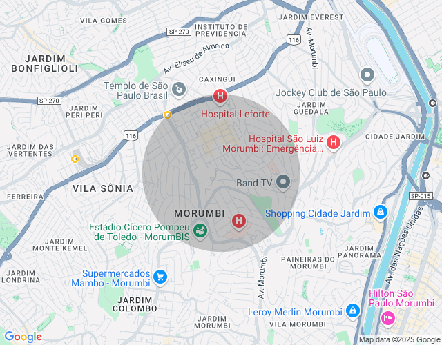Imóvel no mapa