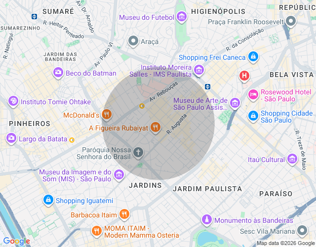 Imóvel no mapa
