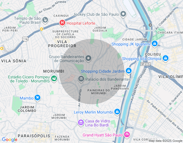 Imóvel no mapa
