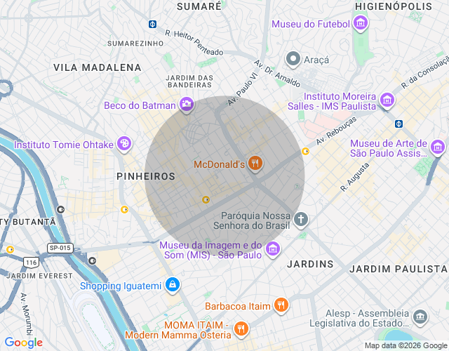 Imóvel no mapa