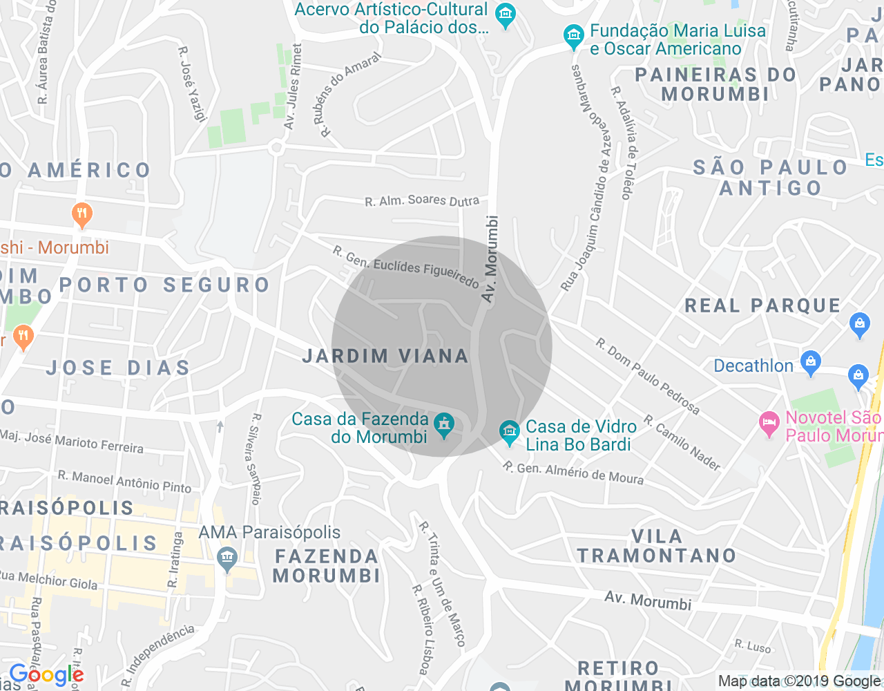 Imóvel no mapa