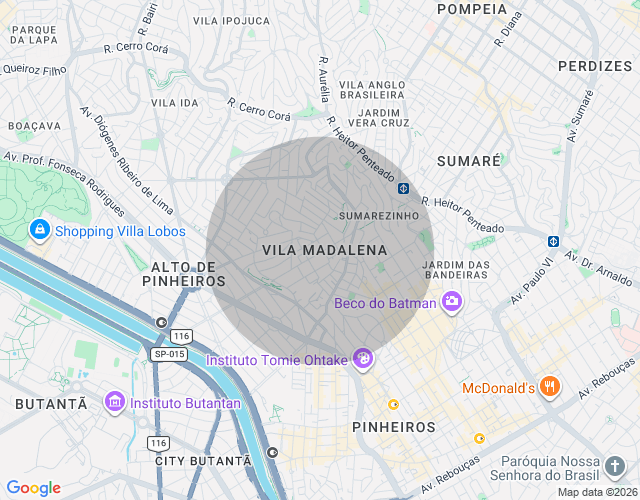 Imóvel no mapa
