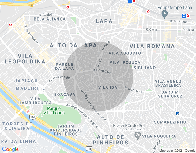 Imóvel no mapa