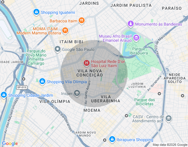 Imóvel no mapa