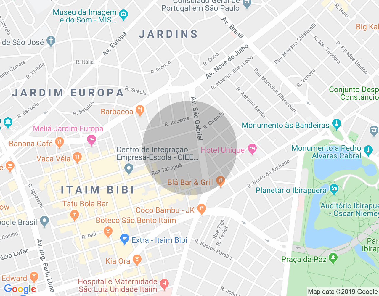 Imóvel no mapa