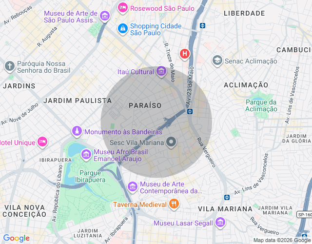 Imóvel no mapa