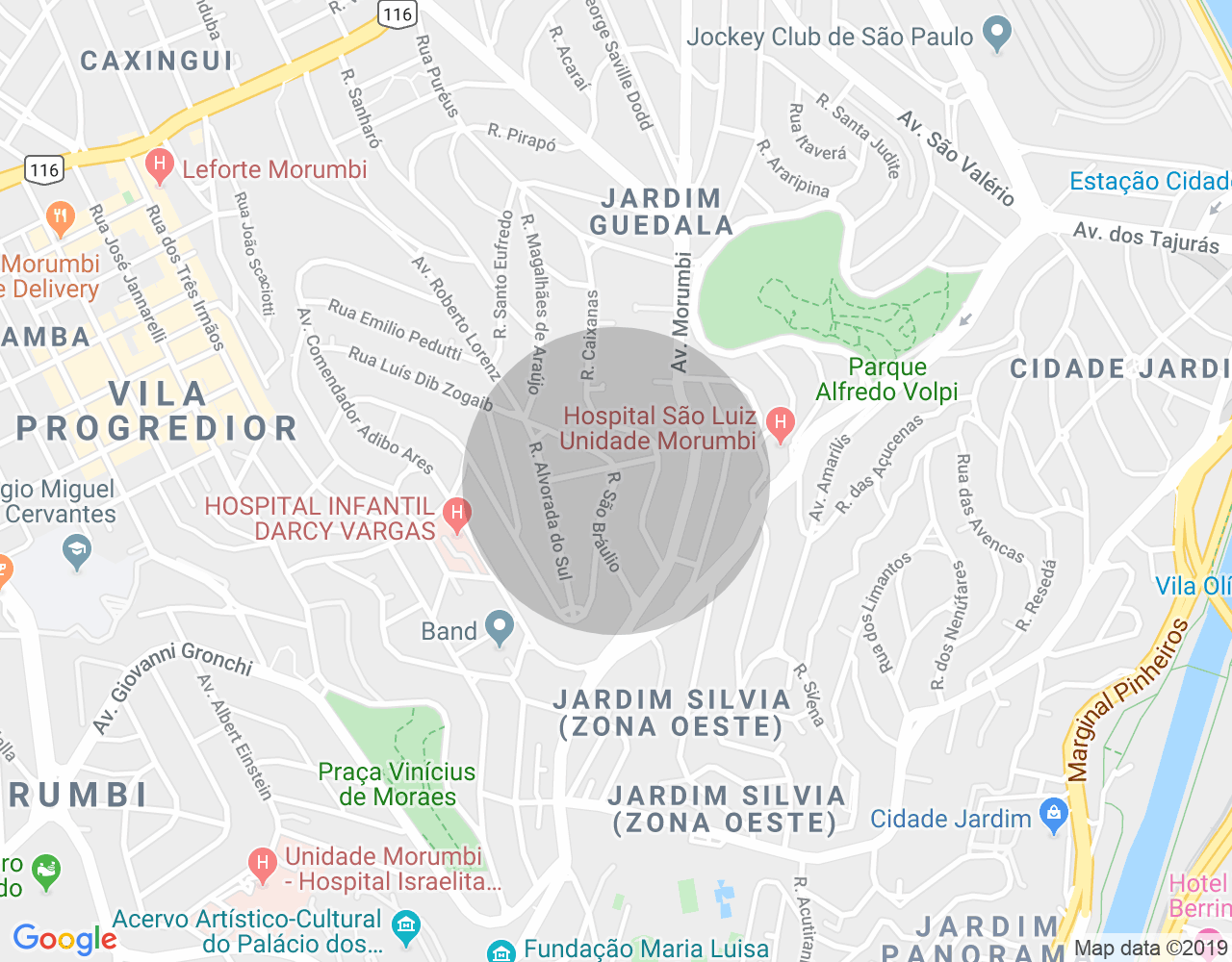 Imóvel no mapa