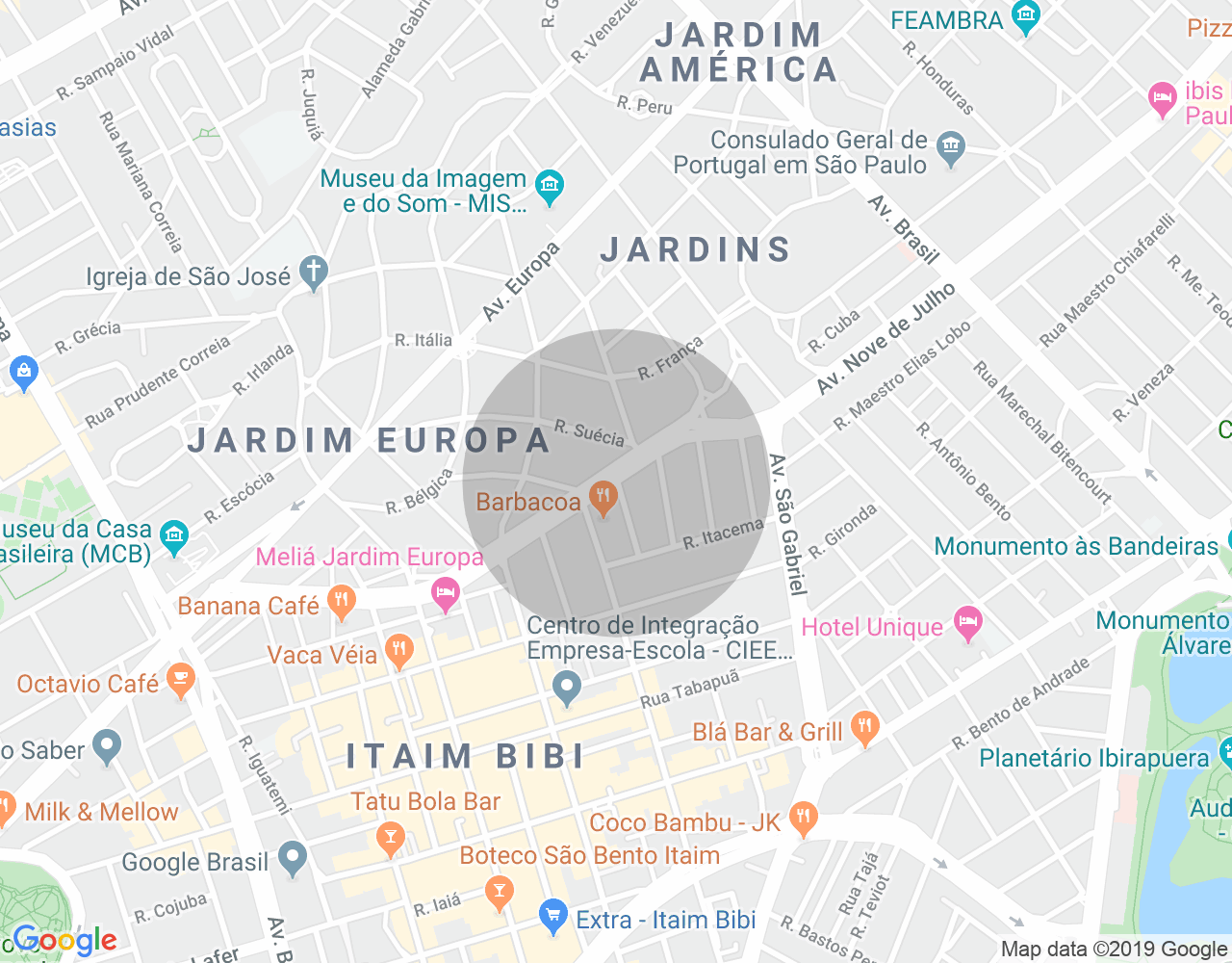 Imóvel no mapa