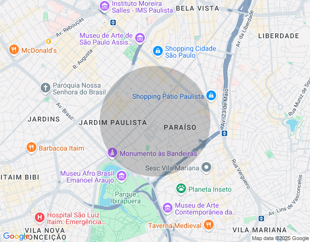Imóvel no mapa