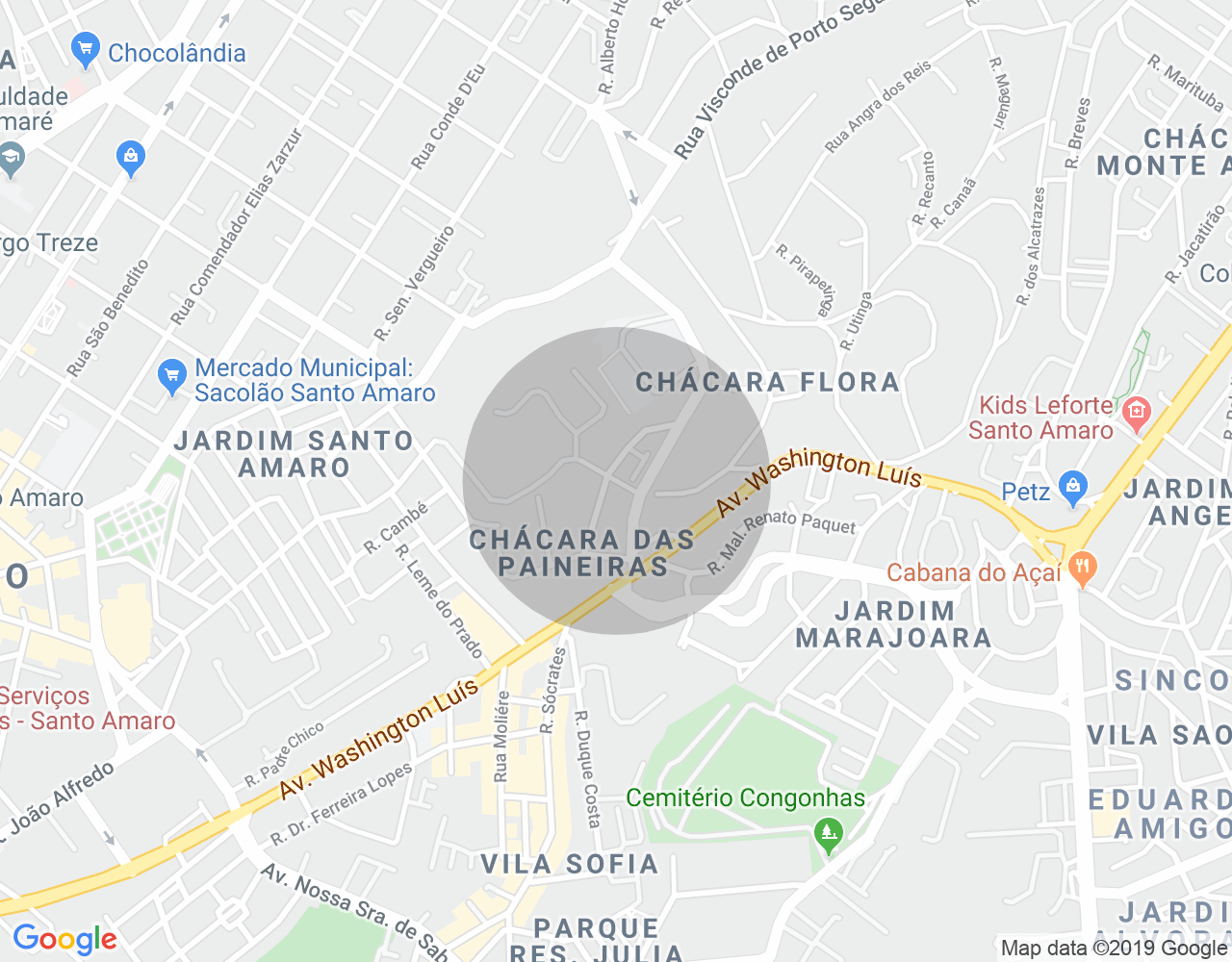 Imóvel no mapa