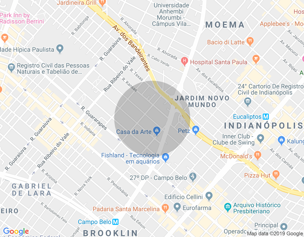 Imóvel no mapa