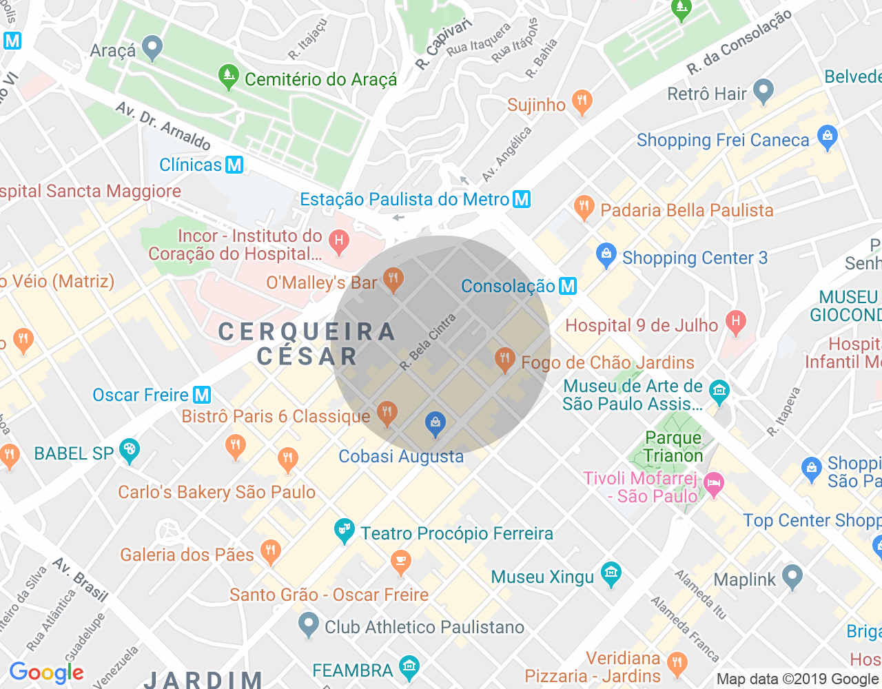 Imóvel no mapa