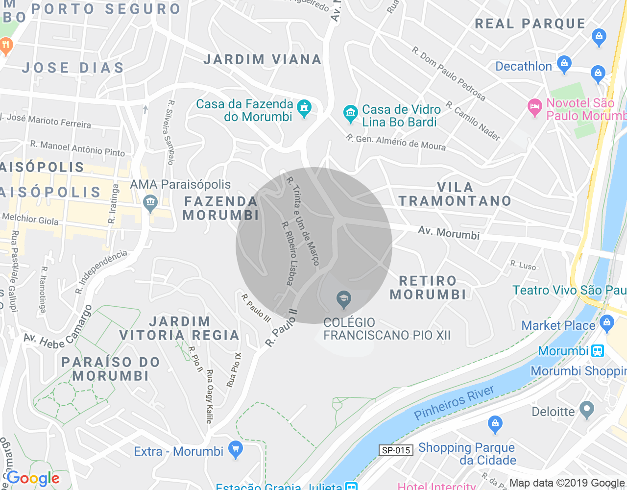 Imóvel no mapa