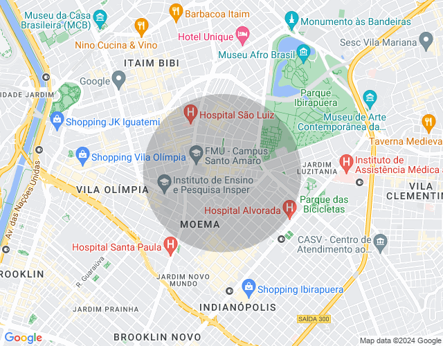 Imóvel no mapa