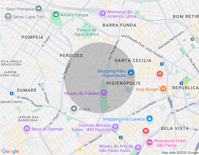 Imóvel no mapa