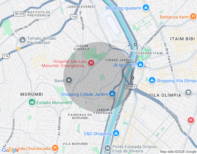 Imóvel no mapa