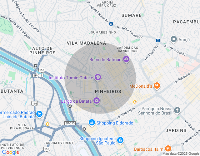 Imóvel no mapa