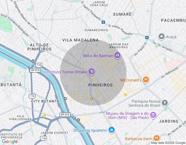 Imóvel no mapa