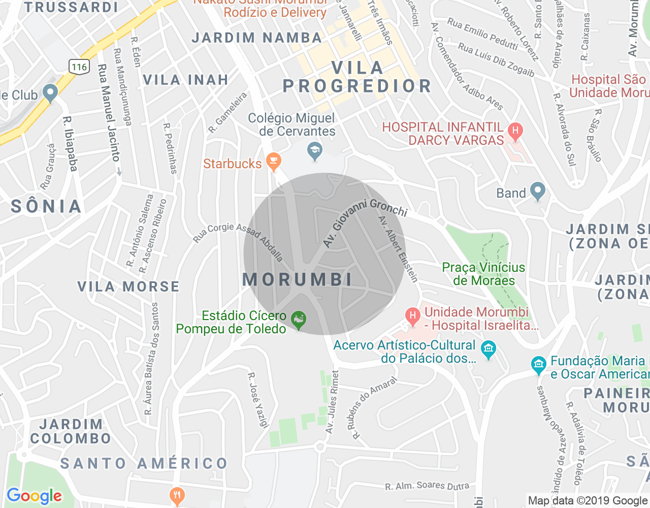 Imóvel no mapa